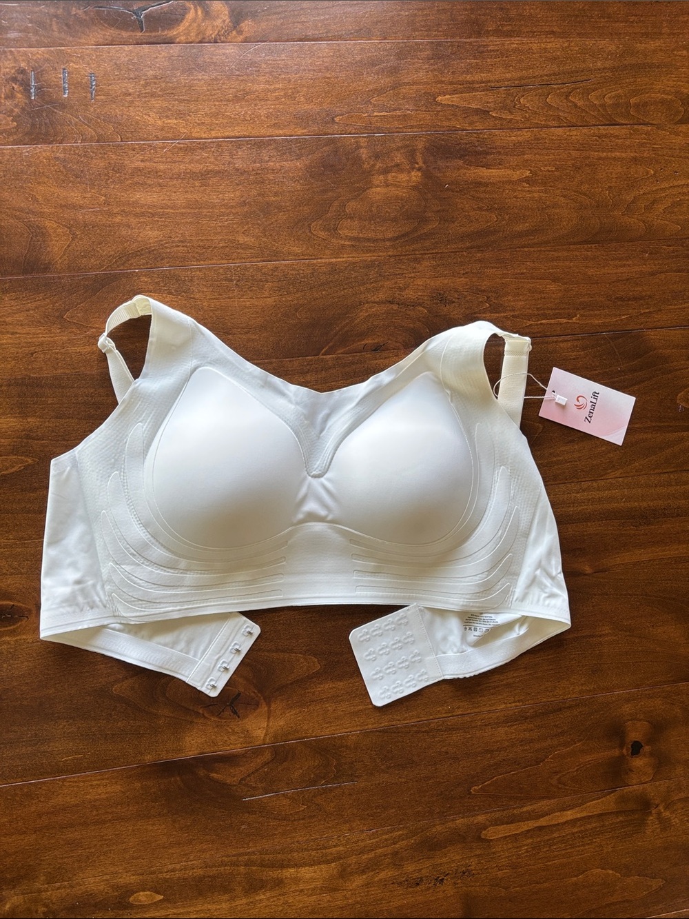 Seamless Wireless Comfort Bra in White